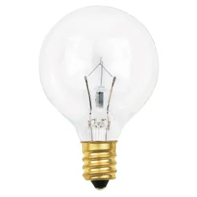 10 Watt G12 1/2 Incandescent Clear E12 (Candelabra) Base, 120 Volt, Box