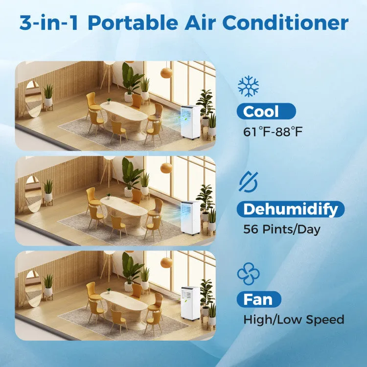 10000 BTU Portable Air Conditioner 3 in 1 Floor AC Unit with Fan and Dehumidifier