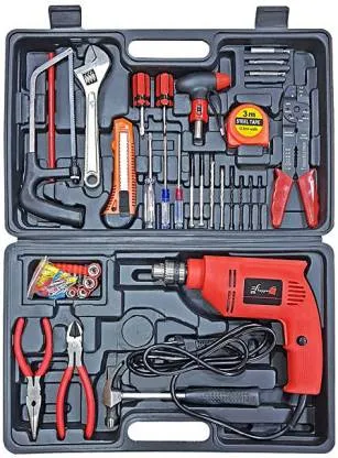 102 pcs Jumbo Powerful Drill machine Kit with lots of Accessories