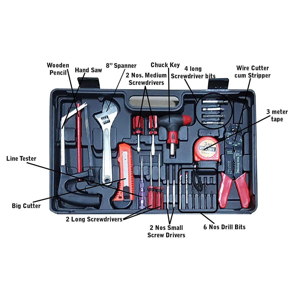 102 pcs Jumbo Powerful Drill machine Kit with lots of Accessories