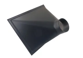 13" x 16" x 10" Deep ABS Plastic Dust Hood, 4" OD