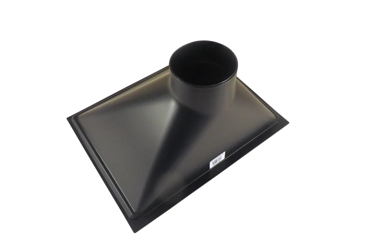 13" x 16" x 10" Deep ABS Plastic Dust Hood, 4" OD