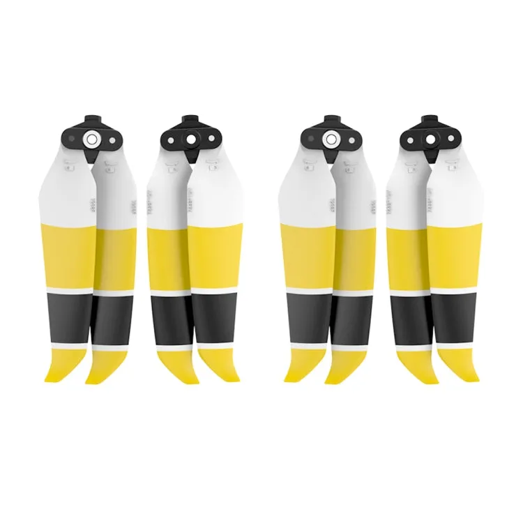 2 Pairs Sunnylife 7238F-3C For DJI Mavic Air 2 Double-sided Three-color Low Noise Quick-release Propellers(Black Yellow White)