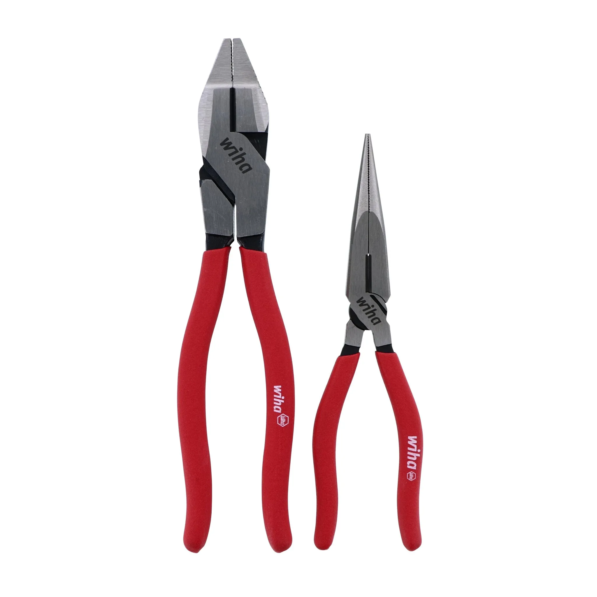 2 Piece Classic Grip NE Style Lineman's Pliers and Long Nose Pliers Set