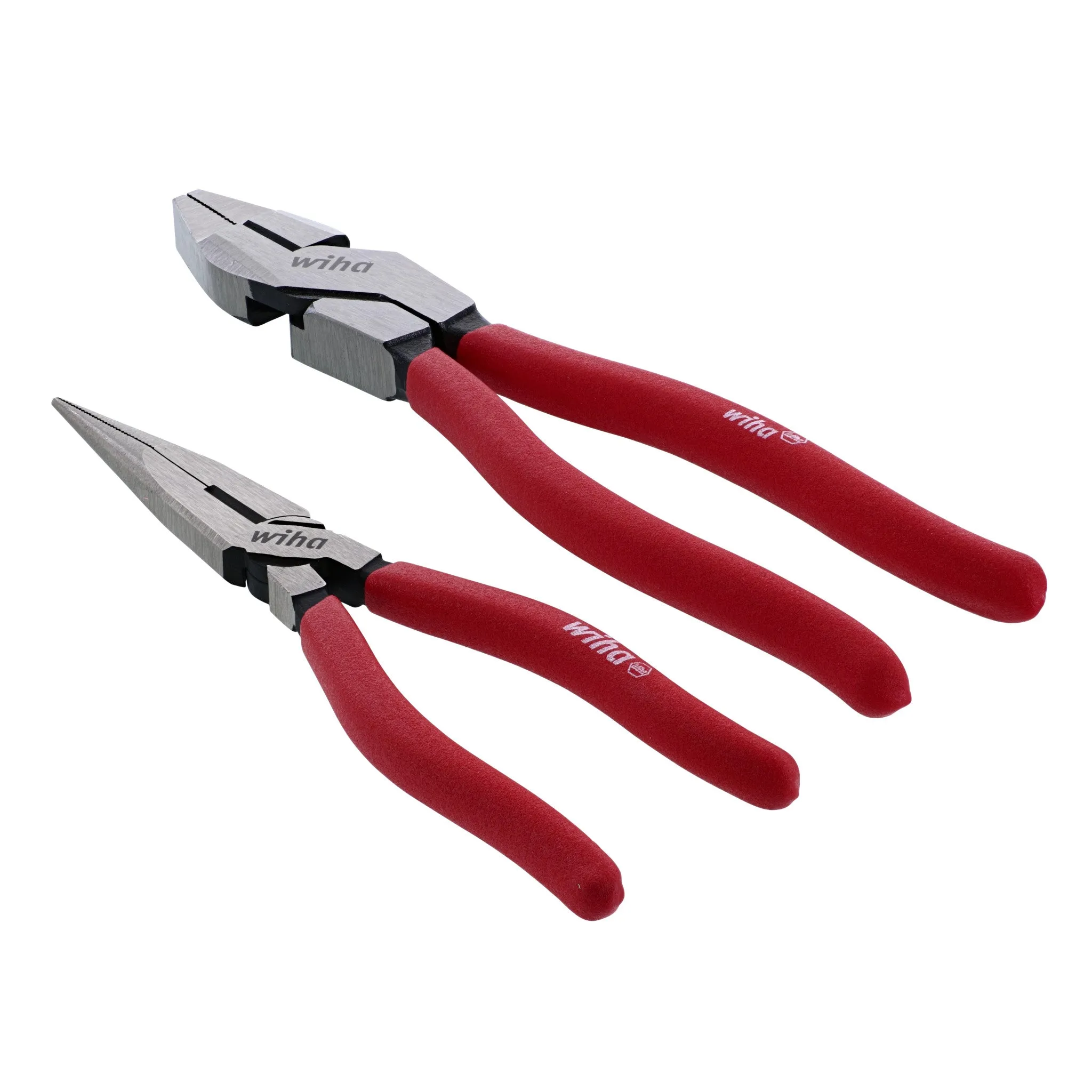 2 Piece Classic Grip NE Style Lineman's Pliers and Long Nose Pliers Set