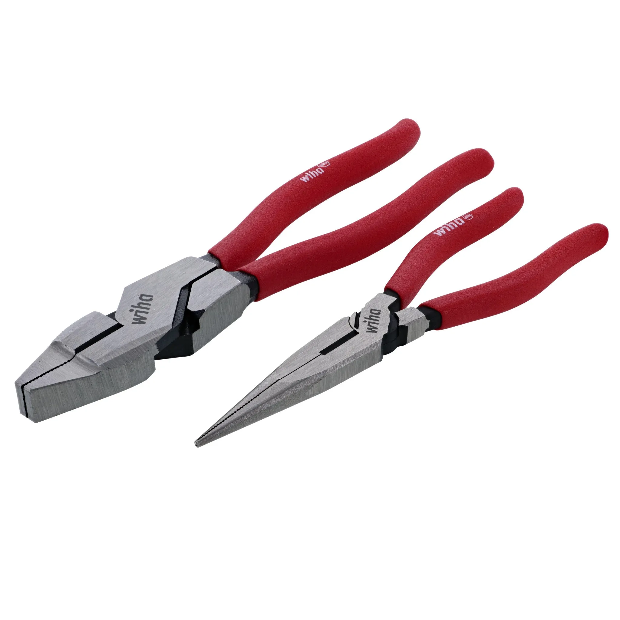 2 Piece Classic Grip NE Style Lineman's Pliers and Long Nose Pliers Set