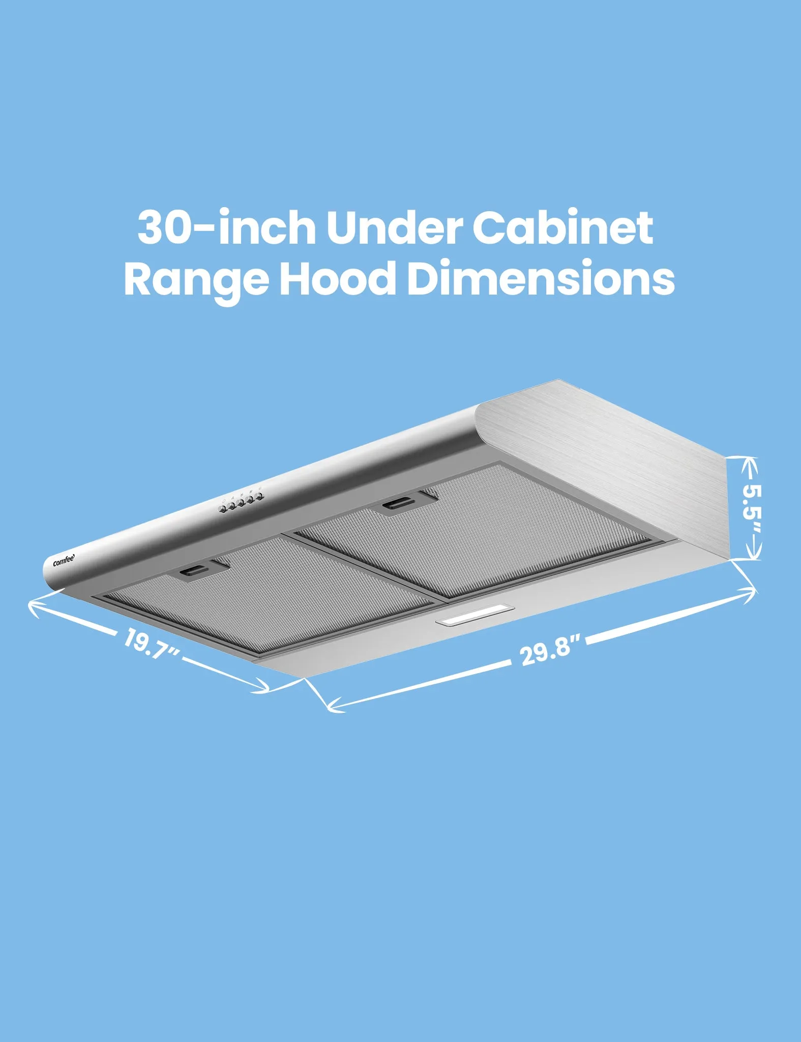 2.0 30" Dual Under Cabinet Range Hood