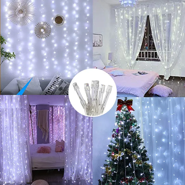 200 LED Curtain Light - White