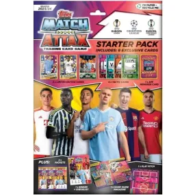 2023-24 Topps Match Attax UEFA Champions League Cards Starter Pack (Album, 36 Cards   3 LE)