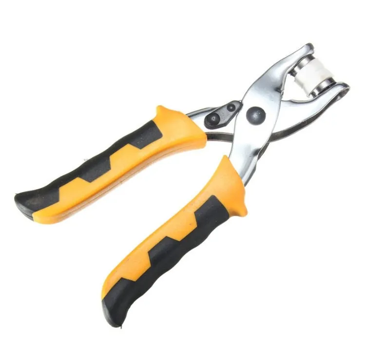 3 Pcs Eyelet Plier - ösenzange - Leather Hole Puncher - Revolving Rotary Hole Punch - Belt Hole Snap Pliers - Grommet Snap Button Pliers