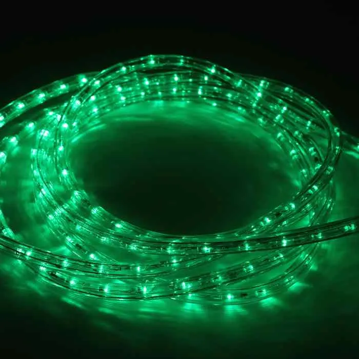 3/8" Green LED Rope Lights