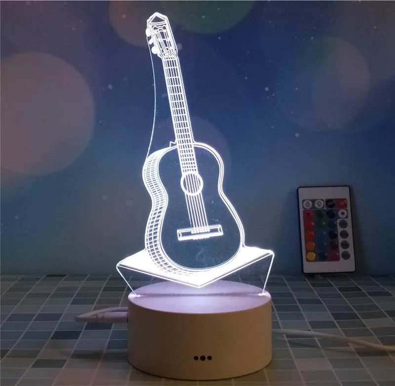 3D Night-light Bedside Lamp Touch Switch