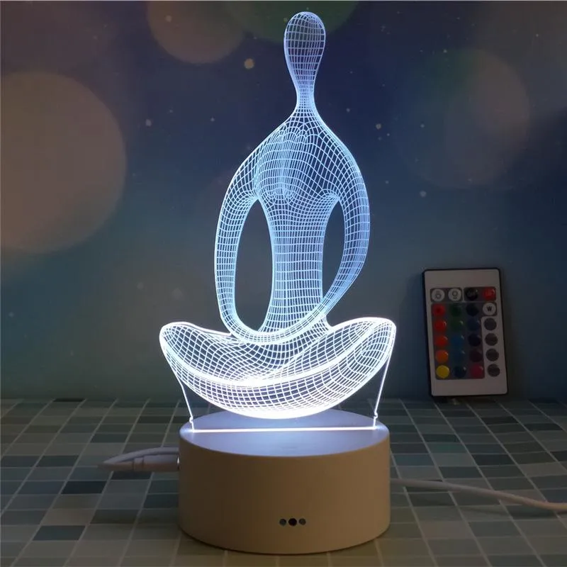 3D Night-light Bedside Lamp Touch Switch