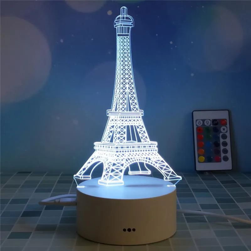 3D Night-light Bedside Lamp Touch Switch