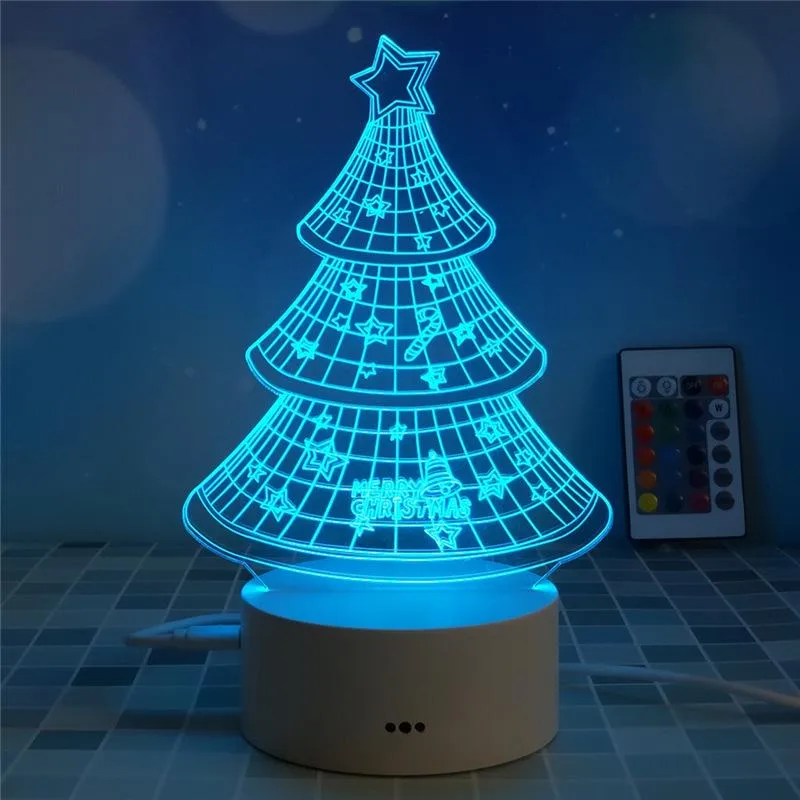 3D Night-light Bedside Lamp Touch Switch