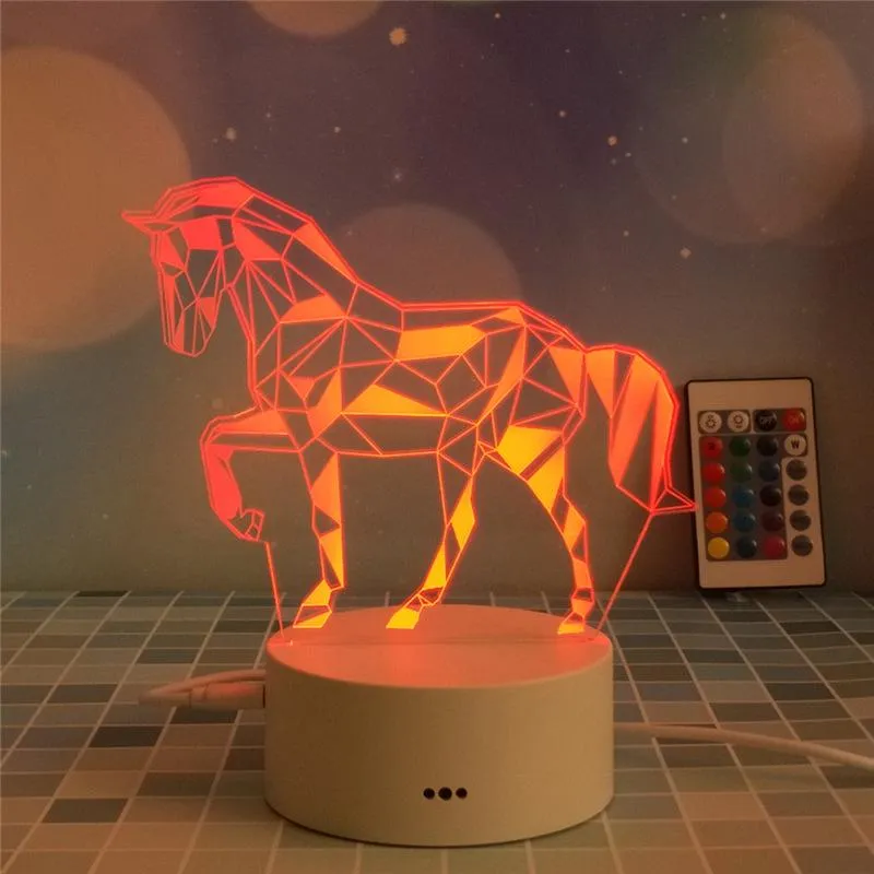 3D Night-light Bedside Lamp Touch Switch