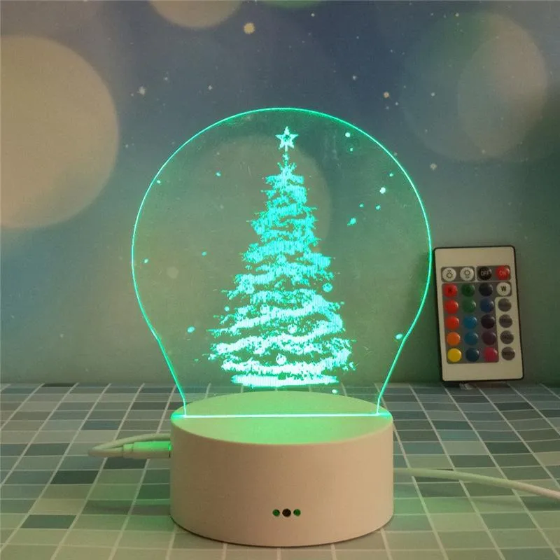 3D Night-light Bedside Lamp Touch Switch