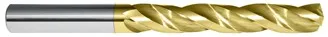 453-102500B: 0.2500 (1/4), Jobber Length Carbide Twist Drill- 150 deg, TiN, USA