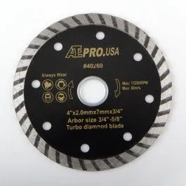 4" Diameter Turbo Wet or Dry Circular Diamond Tile Cutting Cut Saw Blade