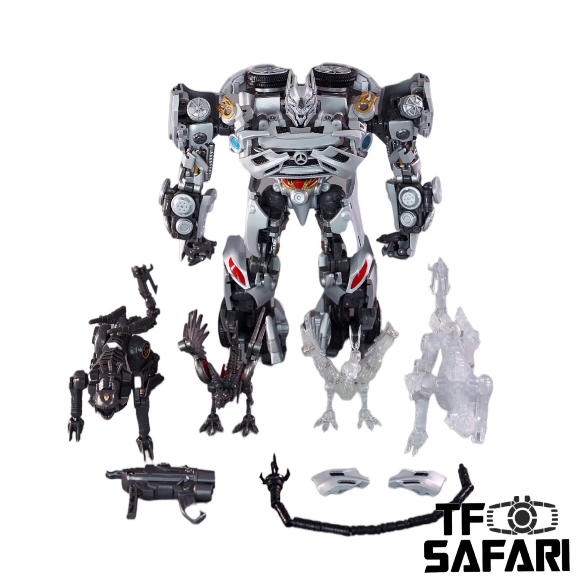 4th Party MHZ Toys MH02 MH-02 Acoustic Wave Not NA Newage XM01 Mistra (Not Bayverse DOTM Soundwave)  17cm / 6.7"