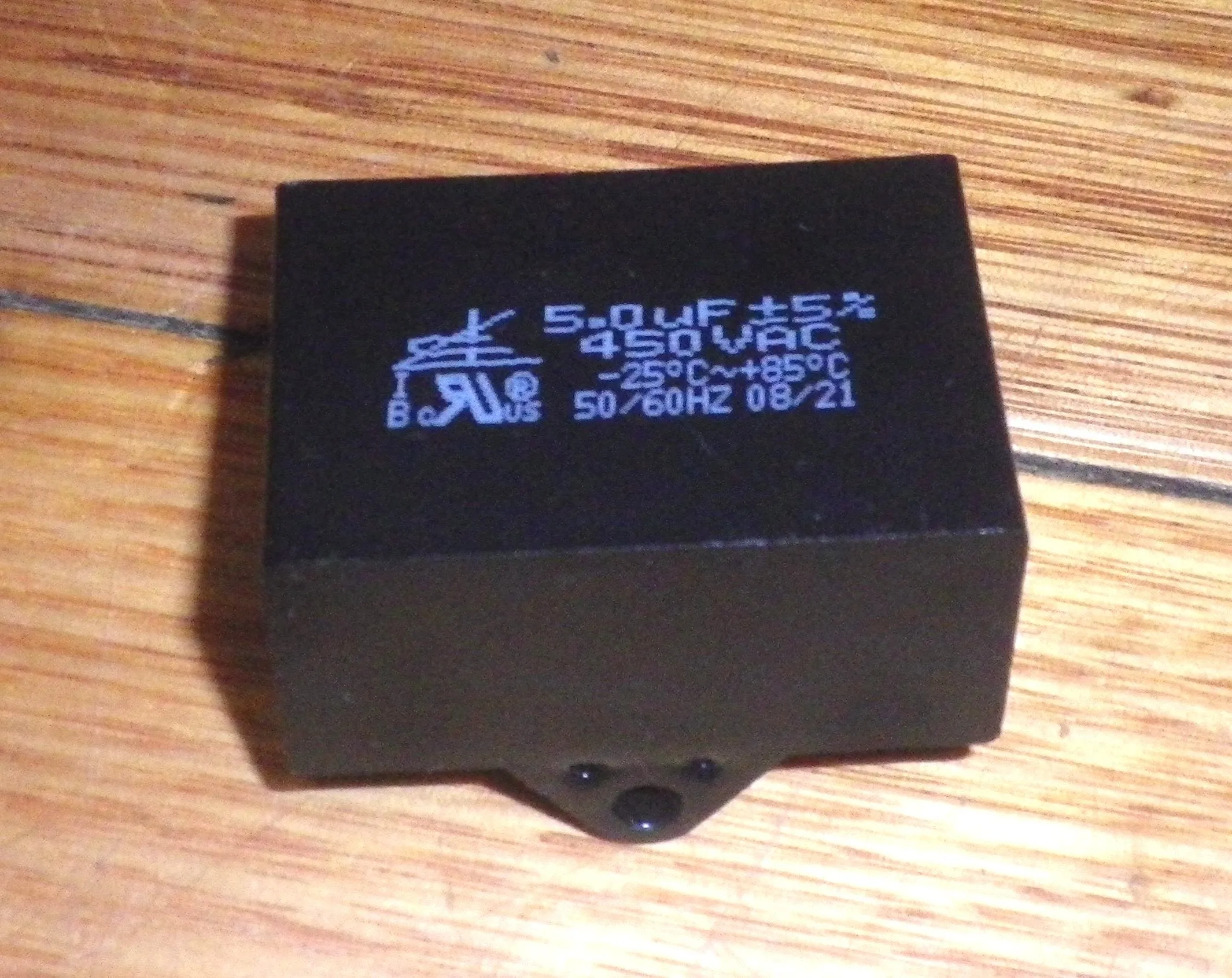 5.0uF 450Volt Motor Start/Run Capacitor - Part # 5SML450