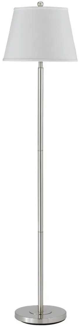 Andros 1-Light Floor Lamp in Brushed Steel