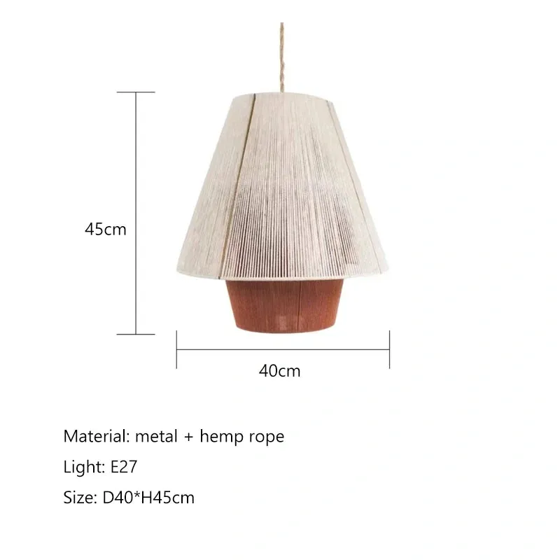 Artistic Hemp Rope Pendant Light – Illuminate Your Space with Nature's Masterpiece