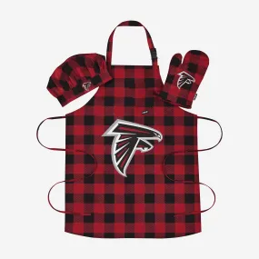 Atlanta Falcons Plaid Chef Set