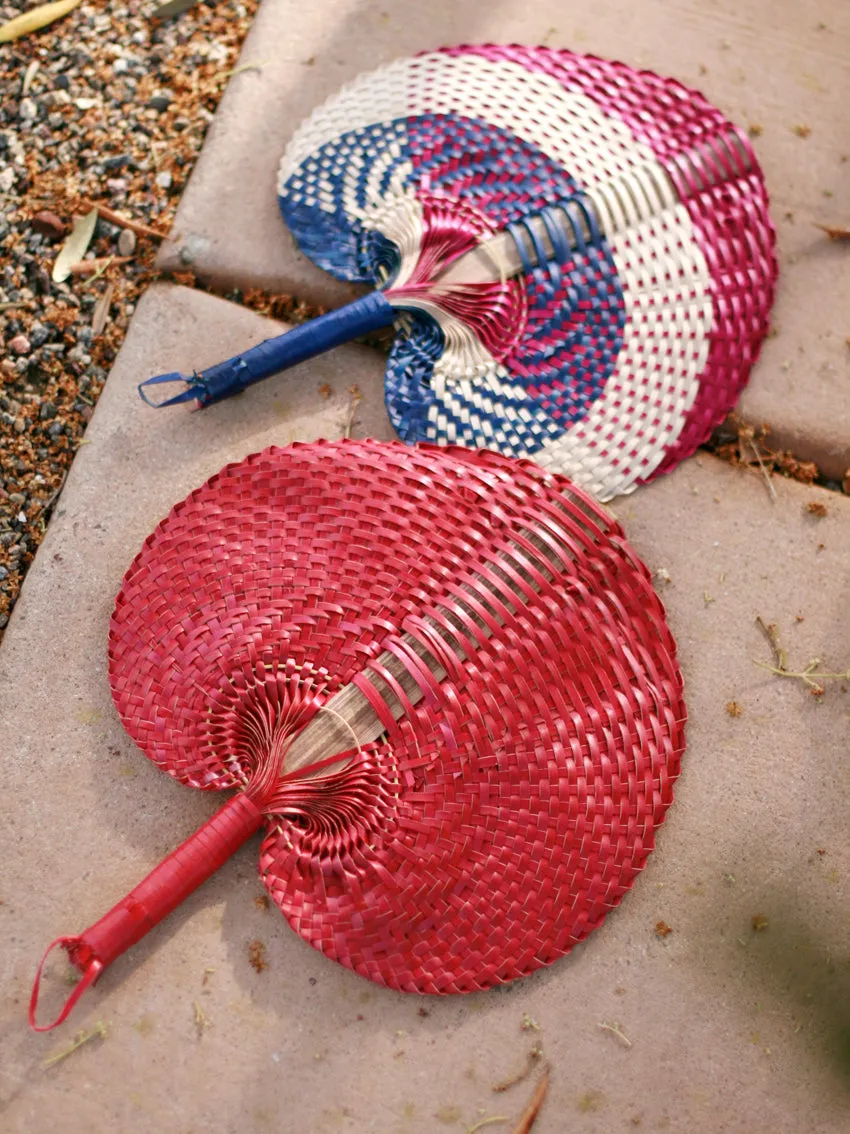 Balinese Woven Hand Fan "Cali"