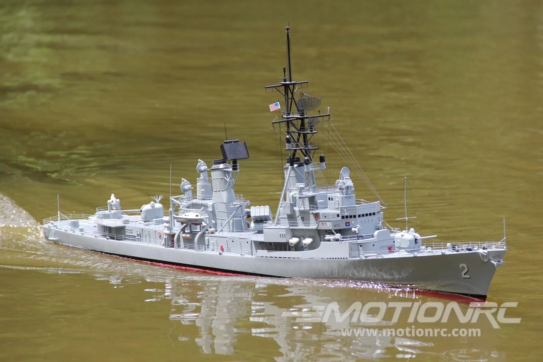 Bancroft USS Charles Adams 1/100 Scale 1375mm (53.6") US Guided Missile Destroyer - RTR