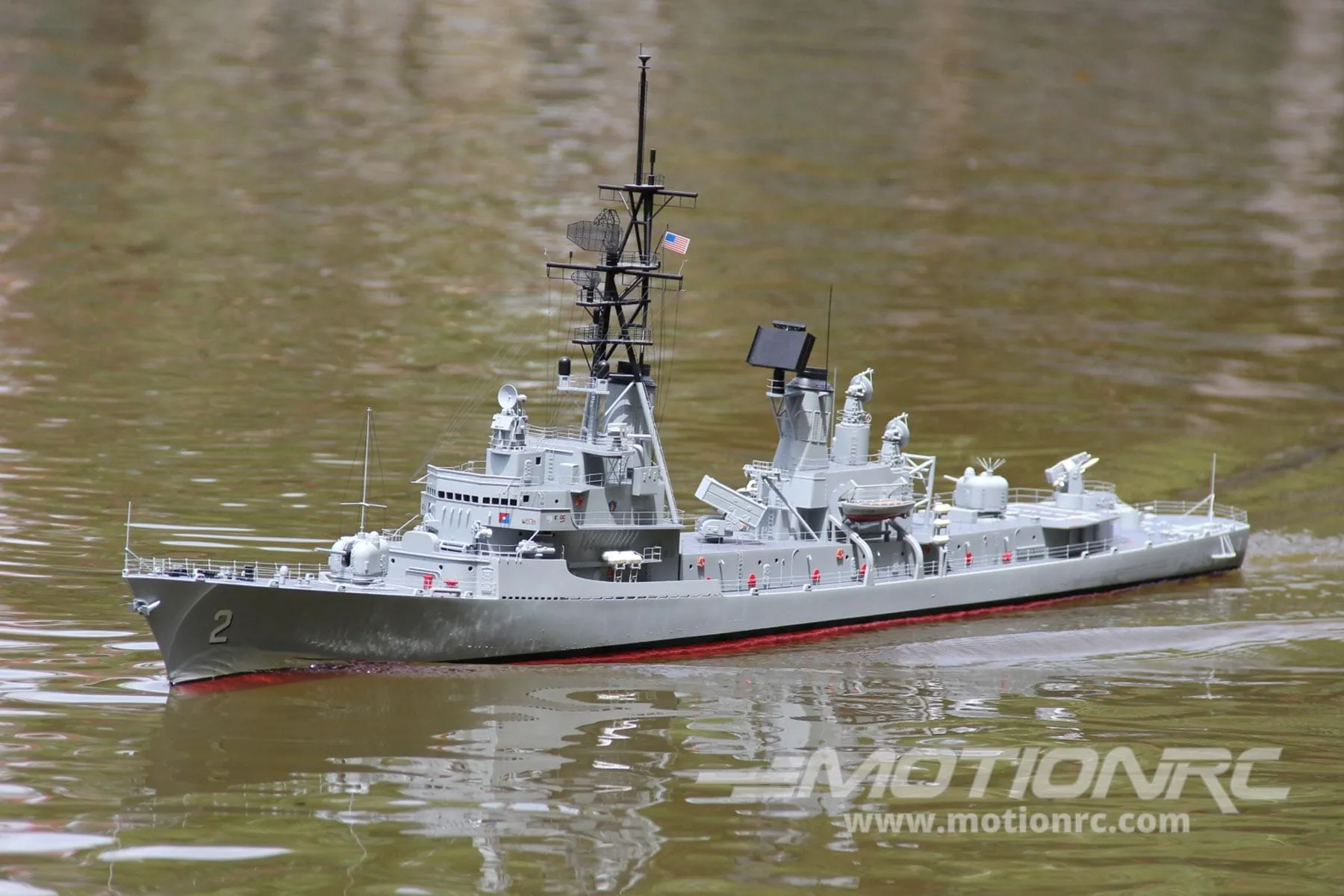 Bancroft USS Charles Adams 1/100 Scale 1375mm (53.6") US Guided Missile Destroyer - RTR