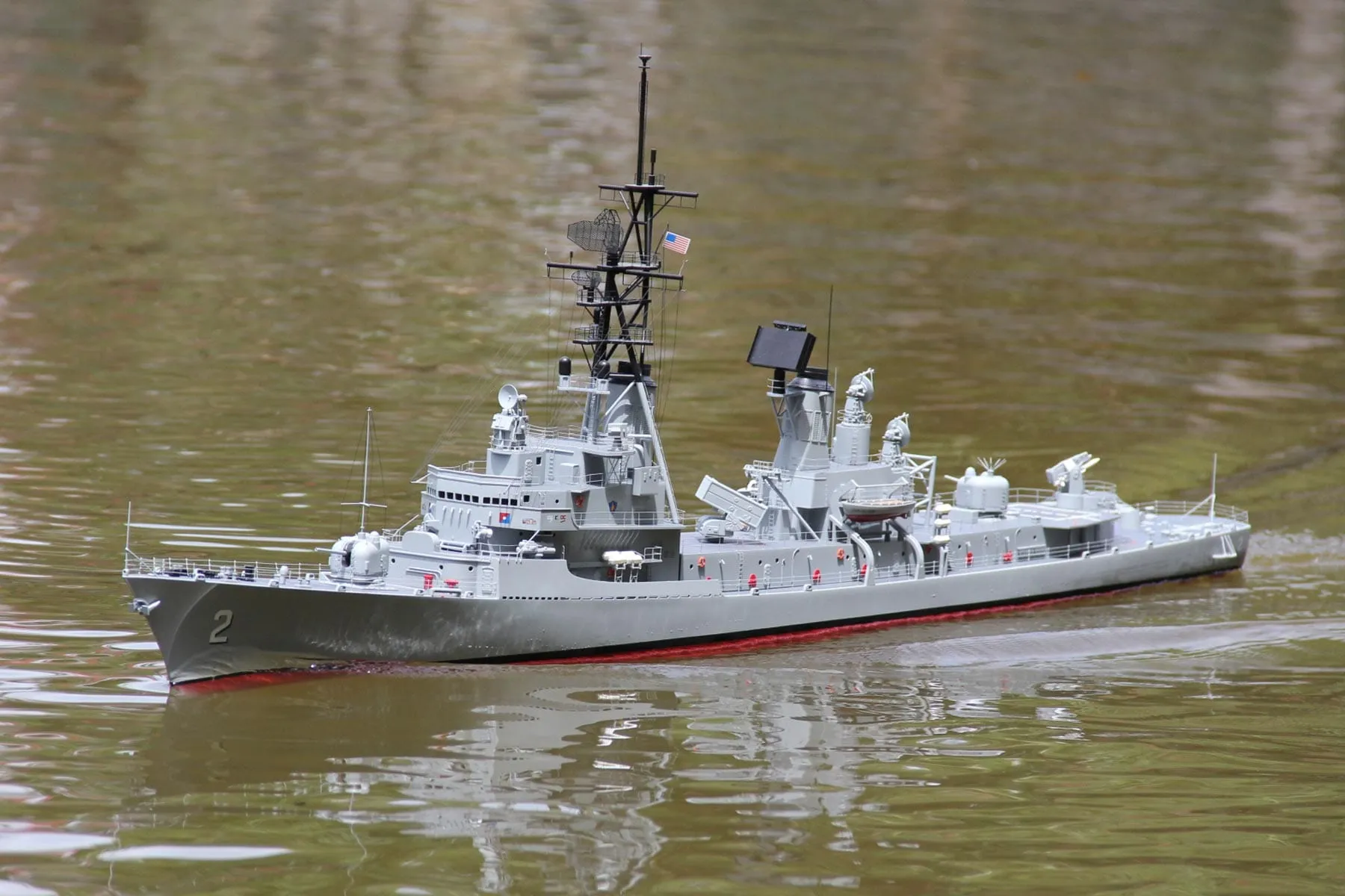 Bancroft USS Charles Adams 1/100 Scale 1375mm (53.6") US Guided Missile Destroyer - RTR