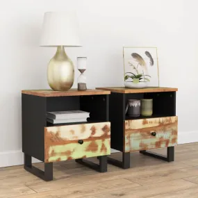 Bedside Cabinets 2 pcs Solid Wood