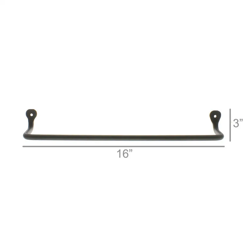 Bijou Wall Bar - 16 in - Black