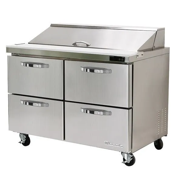 Blue Air BLPT60-D4-HC 60" Refrigerated Sandwich Prep Table with 4 Drawers 16.7 Cu Ft