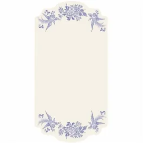 Blue Asiatic Pheasants Table Card