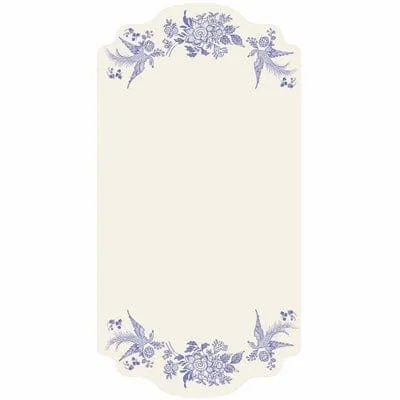 Blue Asiatic Pheasants Table Card