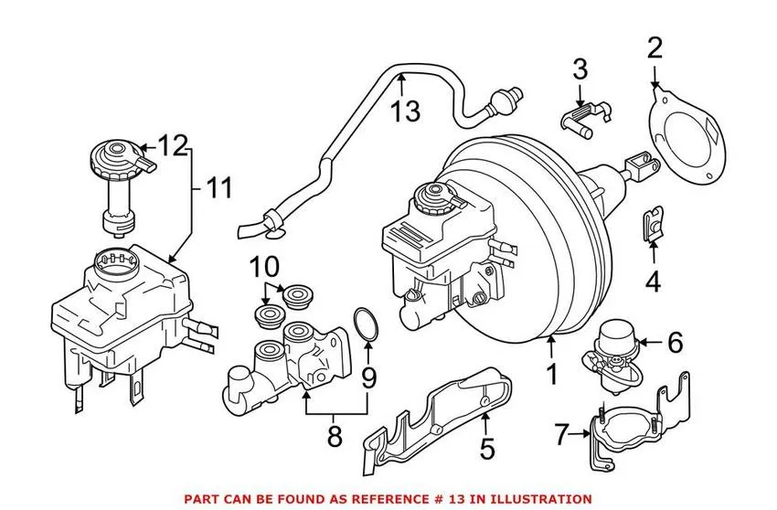 BMW Brake Vacuum Hose – Rear 11667560242