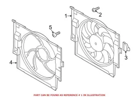 BMW Engine Cooling Fan Assembly – Front 17112284887