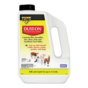 Bonide DUST-ON 46401 Fly and Lice Control, Solid, Mild, 4 lb Jug