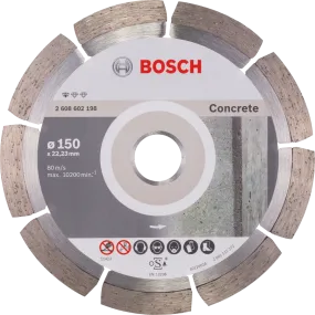 Bosch Professional | Cutting Disc Std for Concrete 150X22,23X2,0mm Segmented