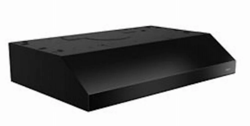 Broan BCSD130BL Glacier Convertible Under Cabinet Range Hood with Light, Black, 30 Inch