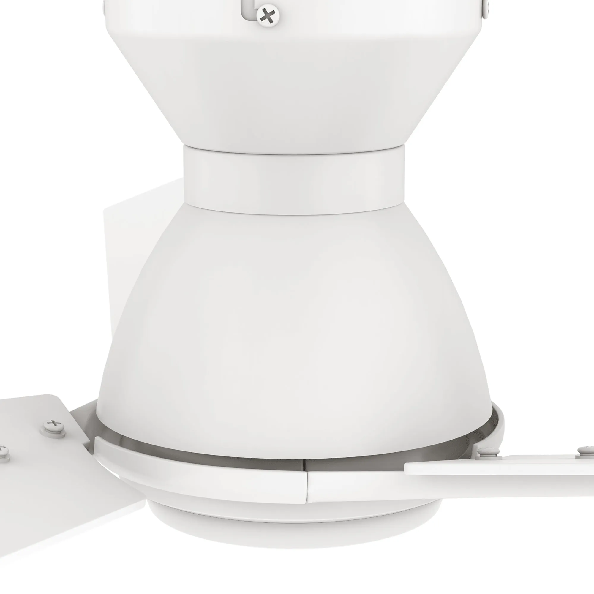 Brooks Flush Mount Smart Ceiling Fan with LED Light Outdoor/Indoor 48"