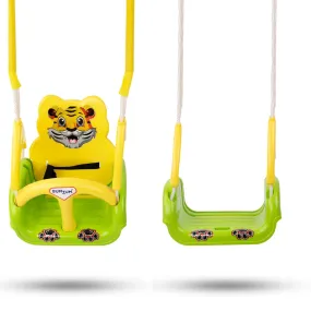 BUMTUM 3-in-1 Adjustable Baby Musical Swing Toy for Indoor & Outdoor with 4 Stages Multiple for Boys and Girls of Age 6 Months to 6 Years (Green)