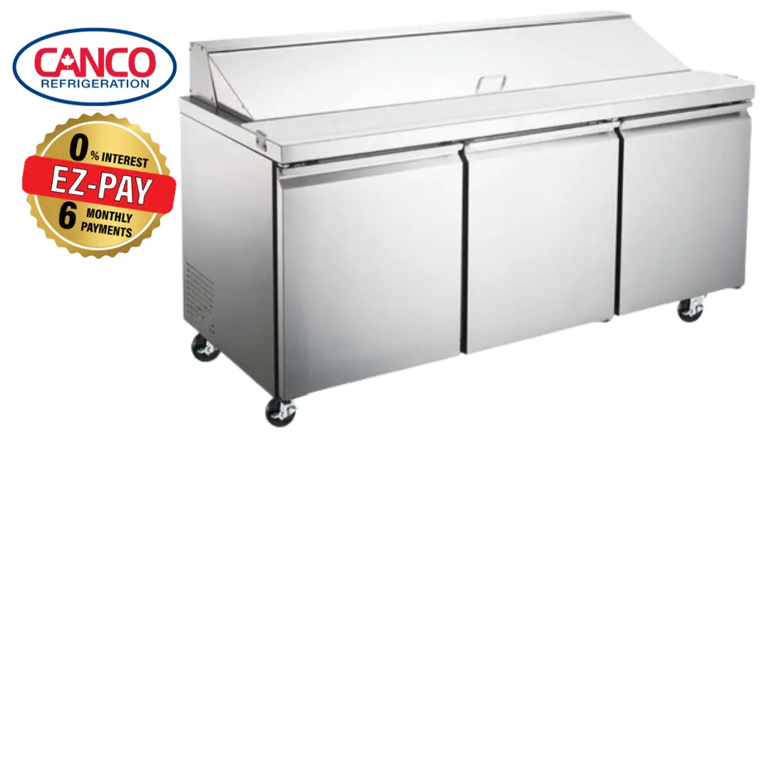 Canco SP70-18 Triple Door 70" Refrigerated Sandwich Prep Table