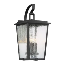 Cantebury 23 in. 4 Lights Outdoor Wall Lantern Black & Gold Finish