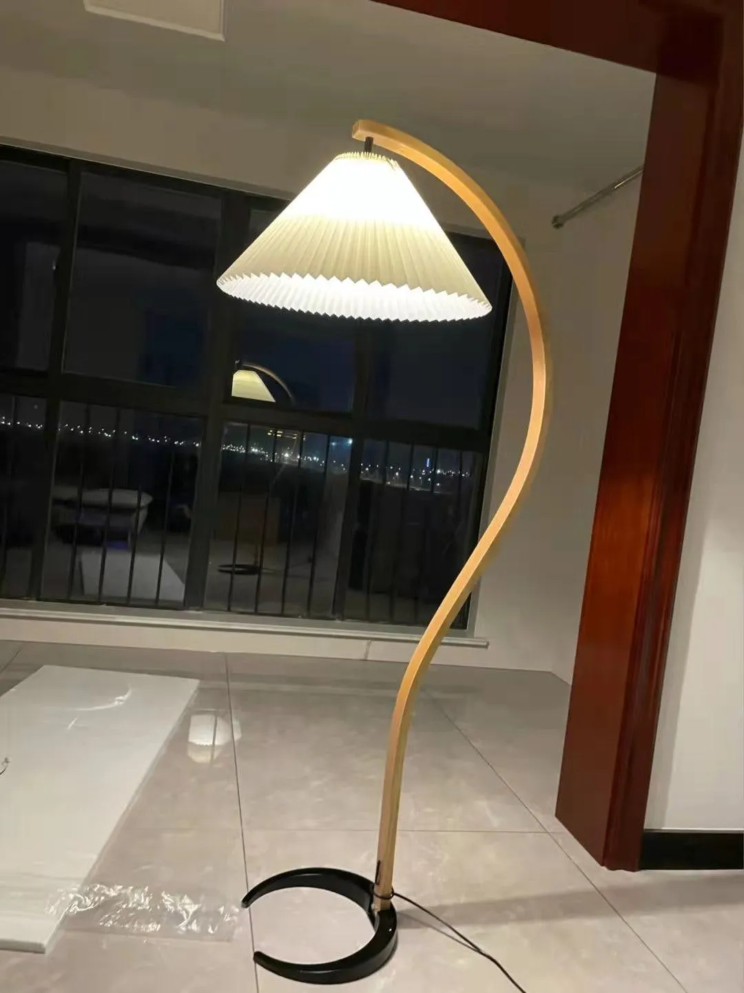 Caprani Wooden Floor Lamp