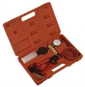 Car Auto Engine Vacuum Pressure Tester Test Tool Brake Bleed Bleeding Kit Set