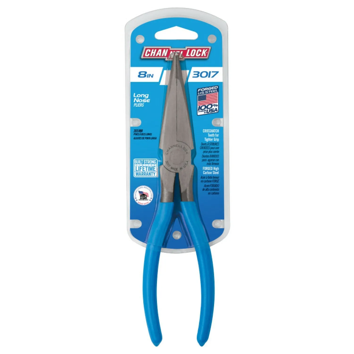 Channellock 3017 8-inch Long Nose Pliers