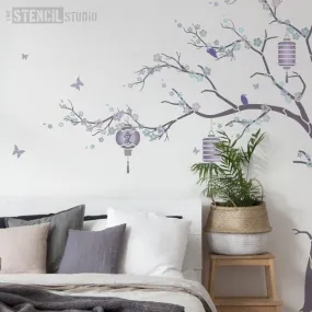 Cherry Blossom Tree Stencil Pack